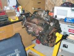 Ending the night by mounting the engine to a stand Ending the night by mounting the engine to a stand